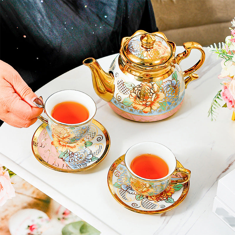 Exquisite, high-end ceramic tea and coffee cup set