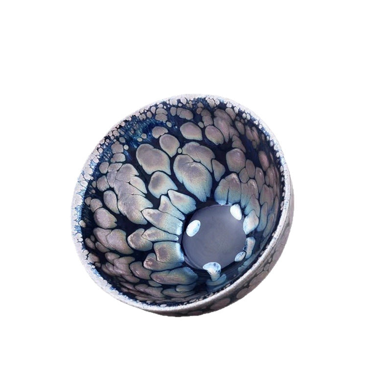 Porcelainess | Crane-Feather Golden Scale Jianzhan — Oil-Spot Partridge Master Cup