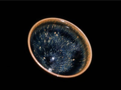 Jian Zhan Tenmoku tea bowl comparison - Jingdezhen iron clay glaze, traditional tea ware