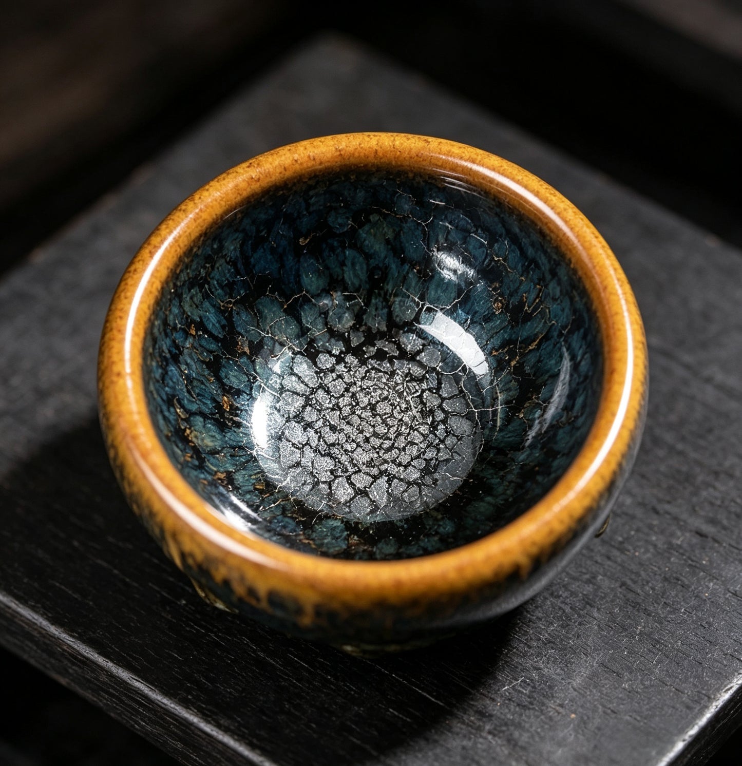 Porcelainess | Yellow-edged Green Partridge - Egg Cup