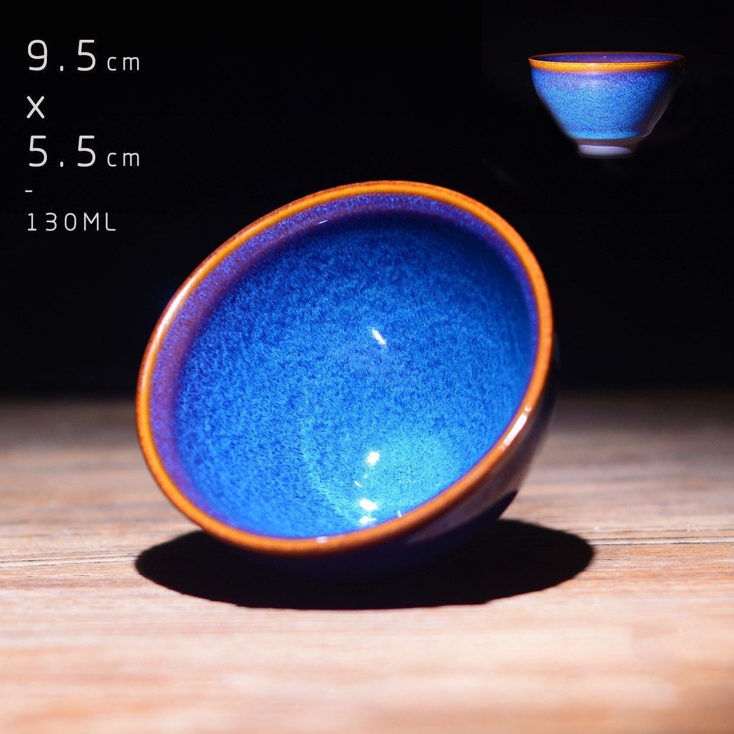 Temmoku Porcelainess | Galaxy Starlight Blue Jianzhan Master Cup