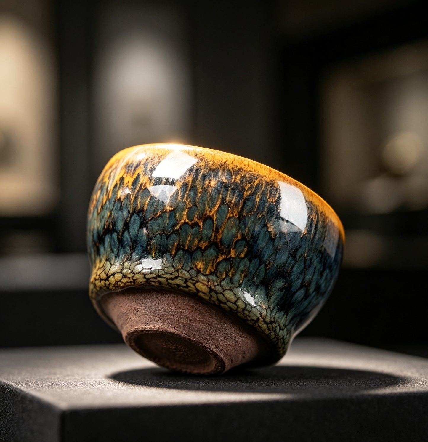Porcelainess | Yellow-edged Green Partridge - Egg Cup