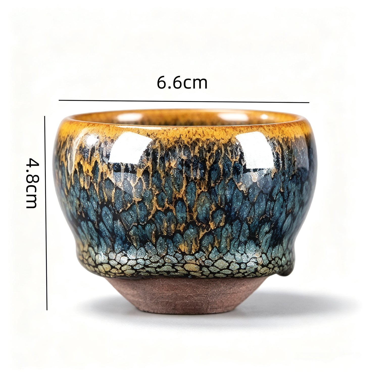 Porcelainess | Yellow-edged Green Partridge - Egg Cup