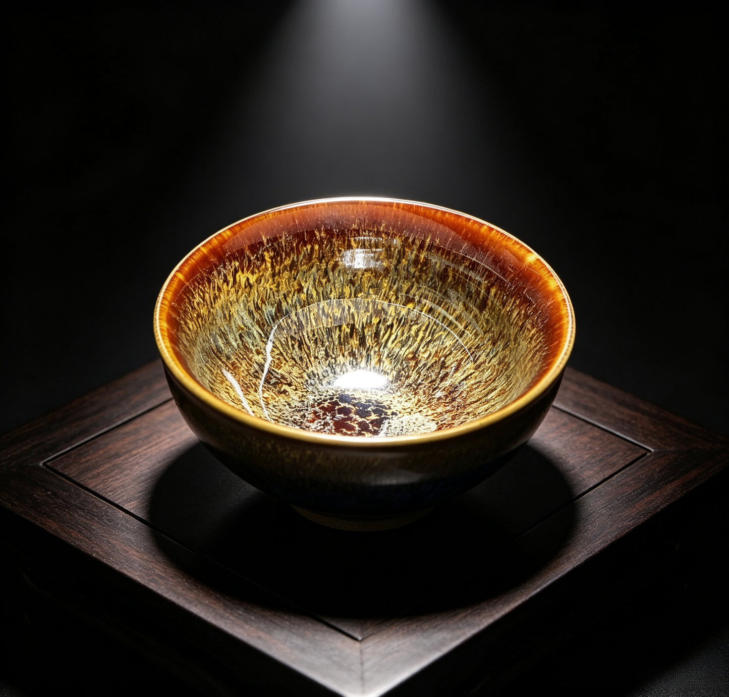 Porcelainess | Kiln-Changed Tenmoku Tea Cup — Large Gongfu Master Cup