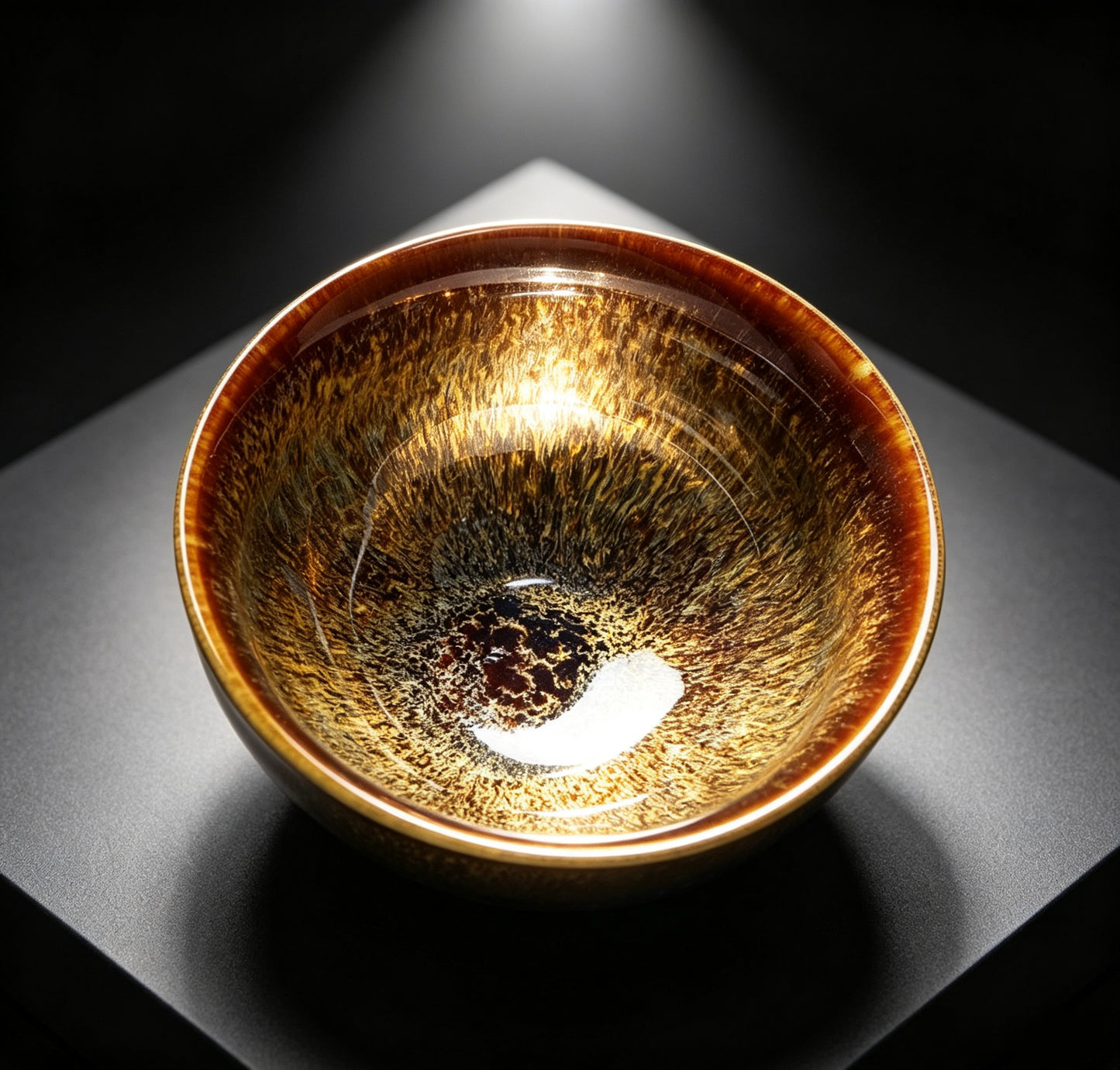 Porcelainess | Kiln-Changed Tenmoku Tea Cup — Large Gongfu Master Cup