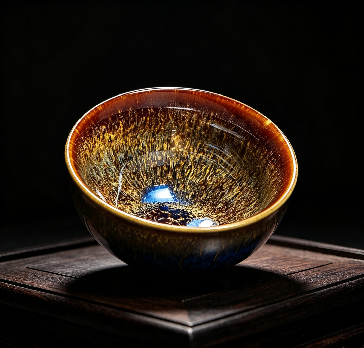 Porcelainess | Kiln-Changed Tenmoku Tea Cup — Large Gongfu Master Cup