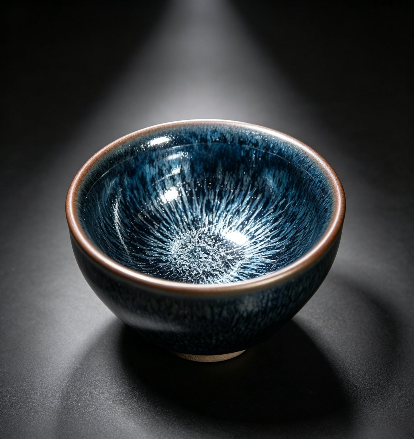 Porcelainess | Master-Grade Kiln-Change Jianzhan "Hundred-Flower Bouquet" Jian Ware Tea Bowl