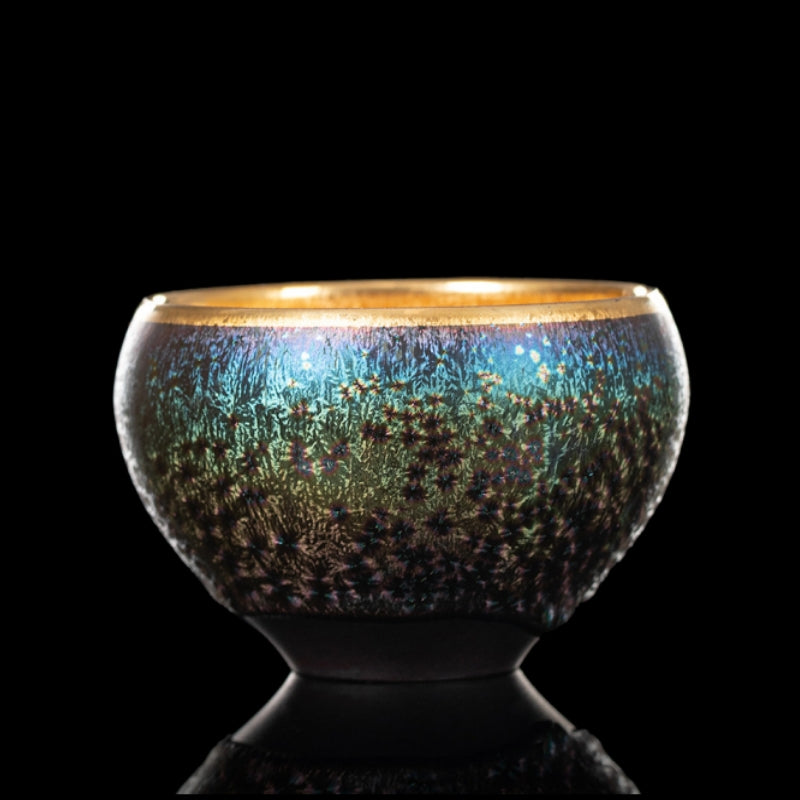 Golden Oil Drop Jian Zhan Cup - detail view 4, Jingdezhen artisan ceramic