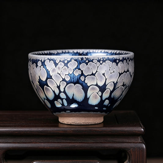 Porcelainess | Crane-Feather Golden Scale Jianzhan — Oil-Spot Partridge Master Cup