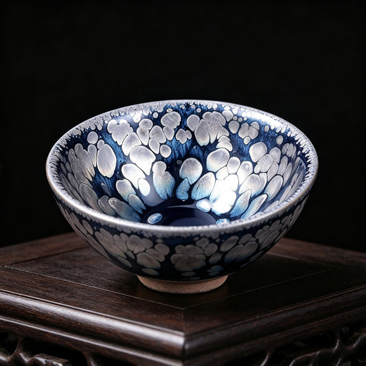 Porcelainess | Crane-Feather Golden Scale Jianzhan — Oil-Spot Partridge Master Cup
