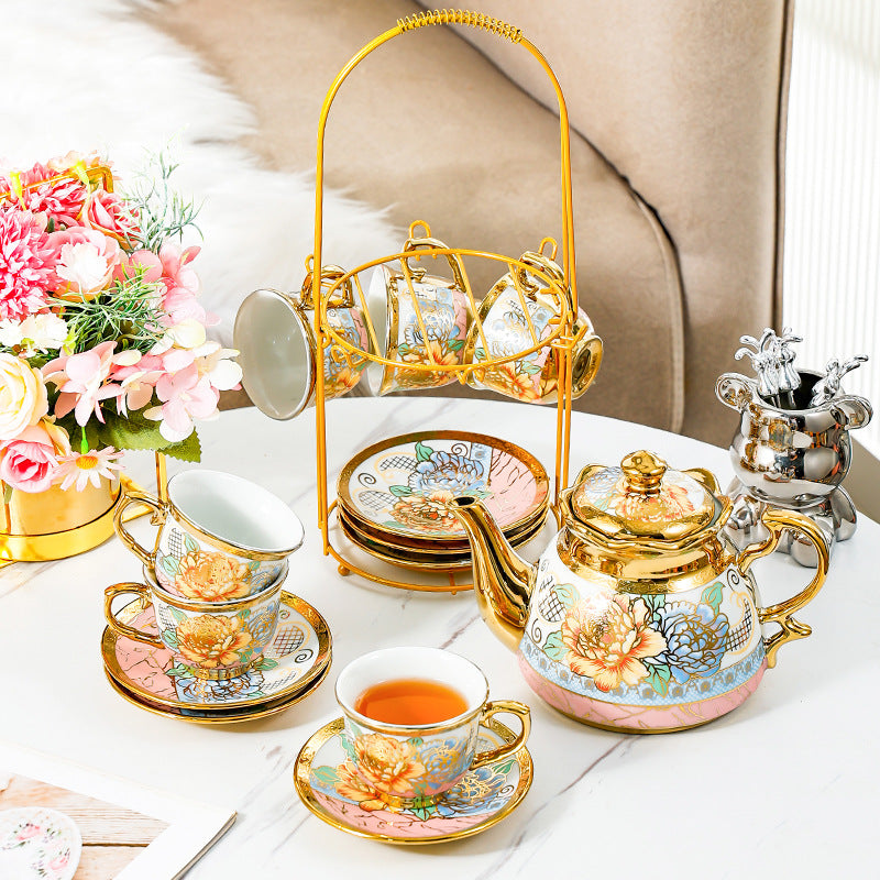 Exquisite, high-end ceramic tea and coffee cup set