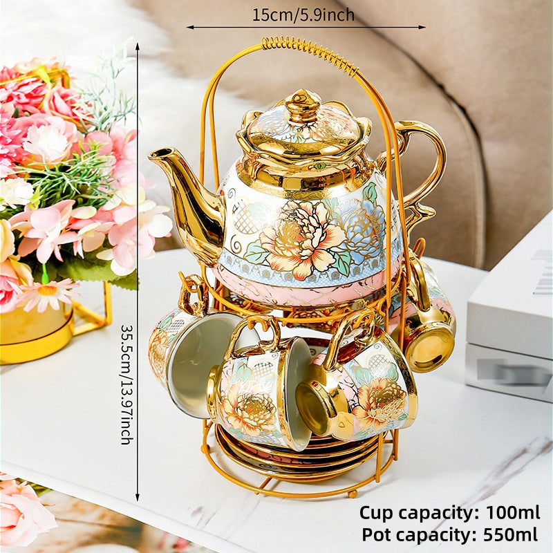 Exquisite, high-end ceramic tea and coffee cup set