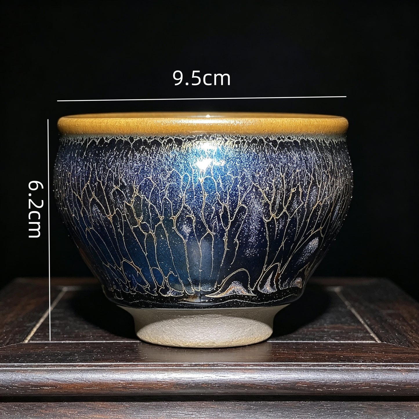 Porcelainess | Blue Enchantress Lotus Oil-Drop General's Bowl — Gift Box