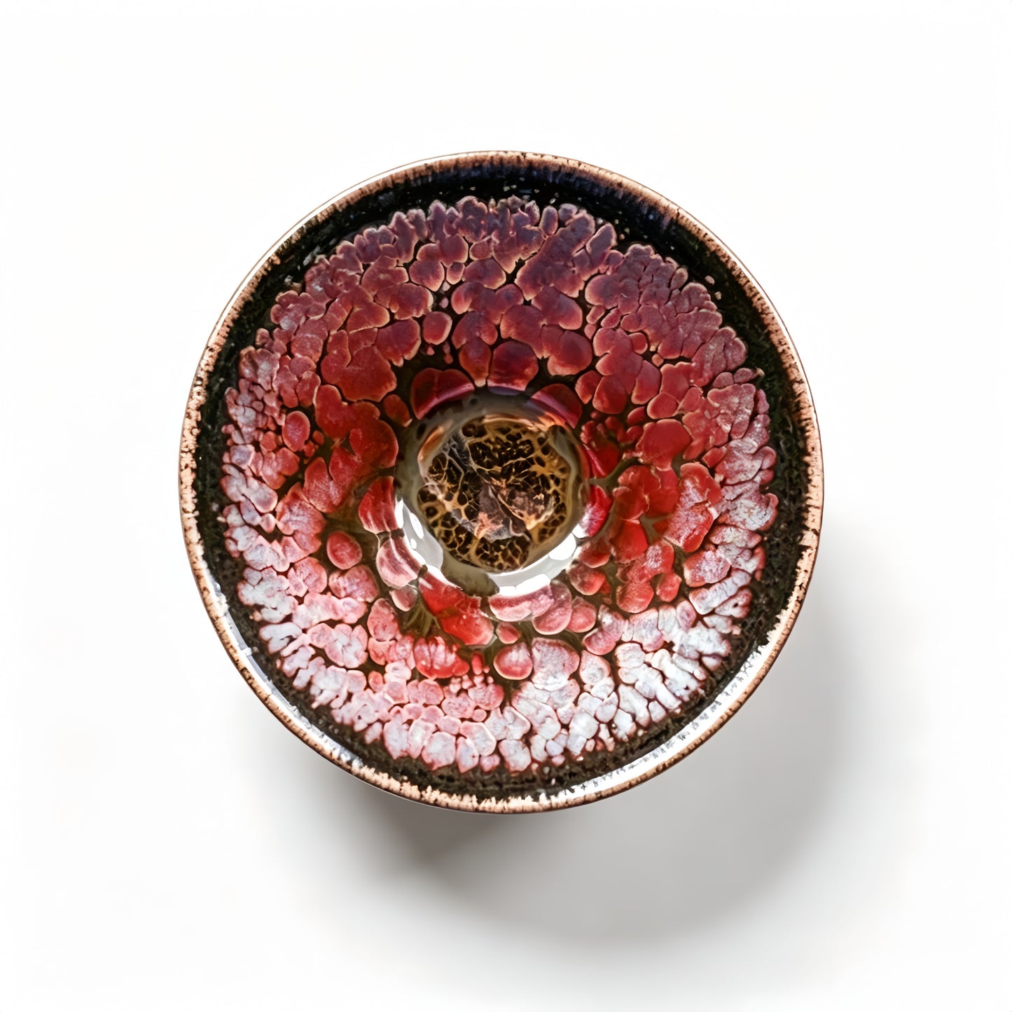 Temmoku  'Stellar Galaxy' Master Jian Zhan Tea Bowl - detail view 3, Jingdezhen artisan ceramic