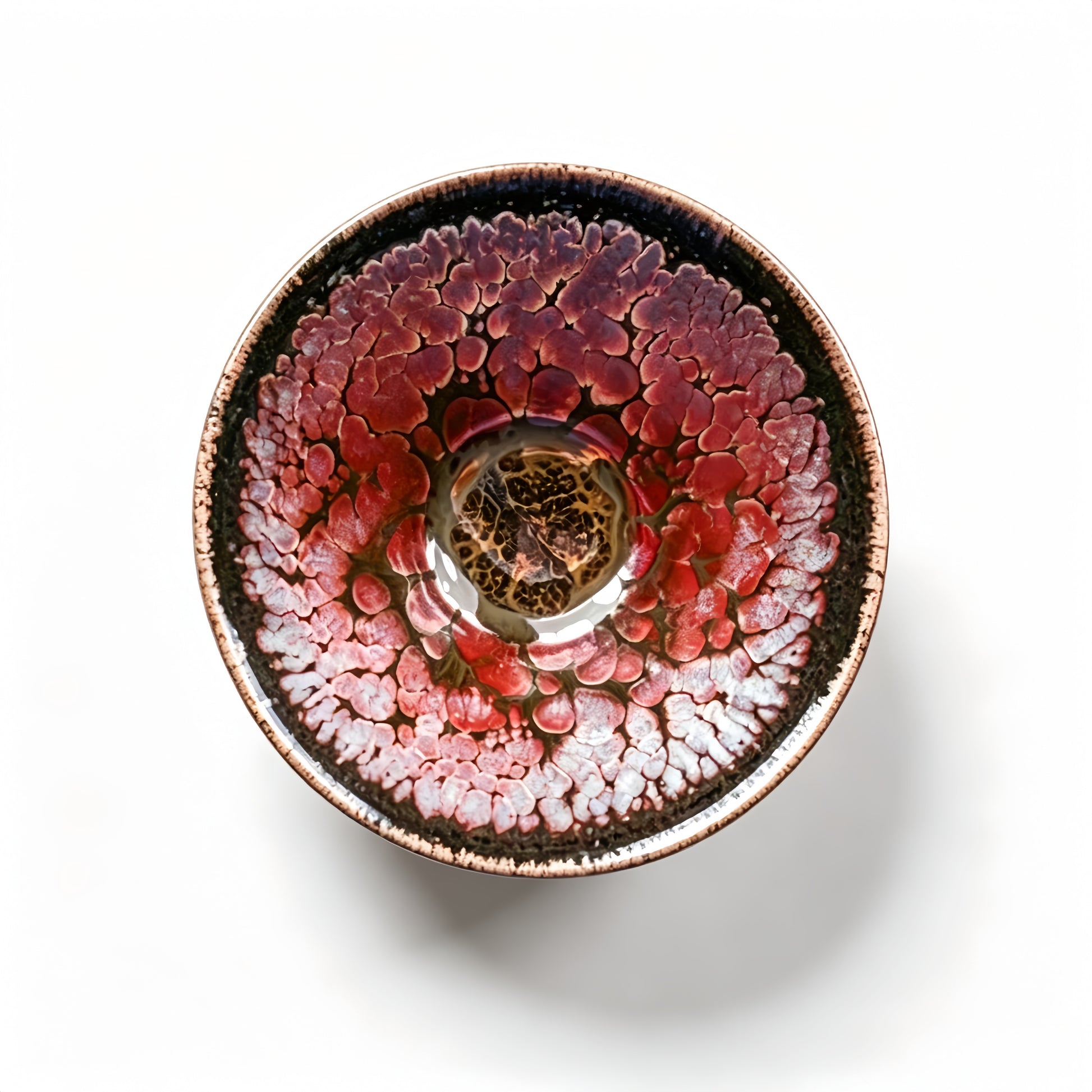 Temmoku  'Stellar Galaxy' Master Jian Zhan Tea Bowl - detail view 3, Jingdezhen artisan ceramic