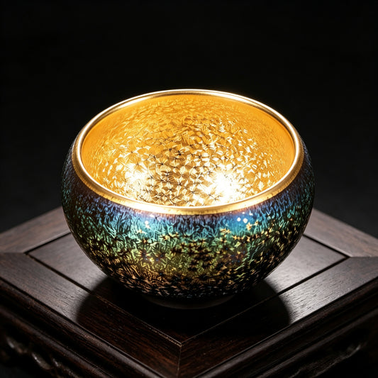 Porcelainess | Golden Oil Drop Jian Zhan Cup