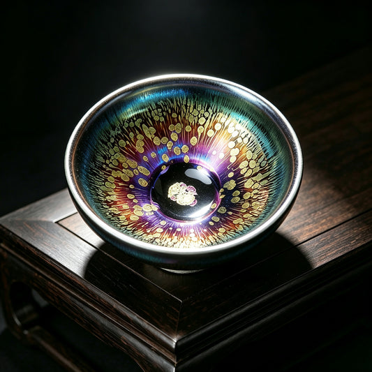 Porcelainness | Rainbow Tenmoku Tea Cup