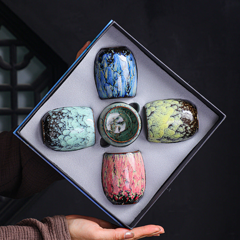 Temmoku Porcelainess | Artisan Kiln-Transformed Seasonal Master Cup