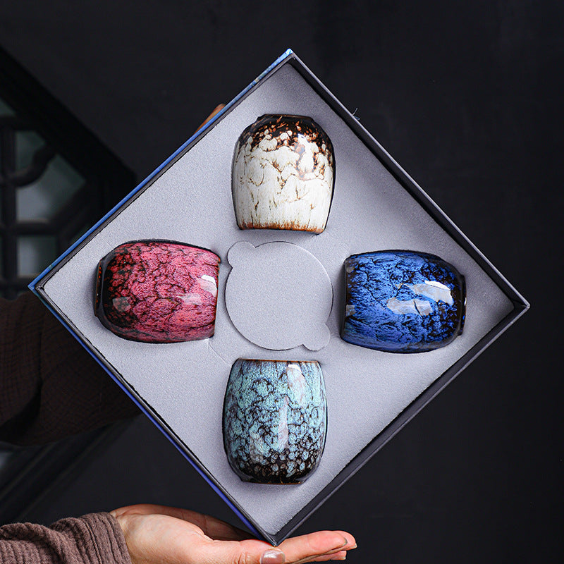 Temmoku Porcelainess | Artisan Kiln-Transformed Seasonal Master Cup