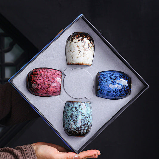 Temmoku Porcelainess | Artisan Kiln-Transformed Seasonal Master Cup