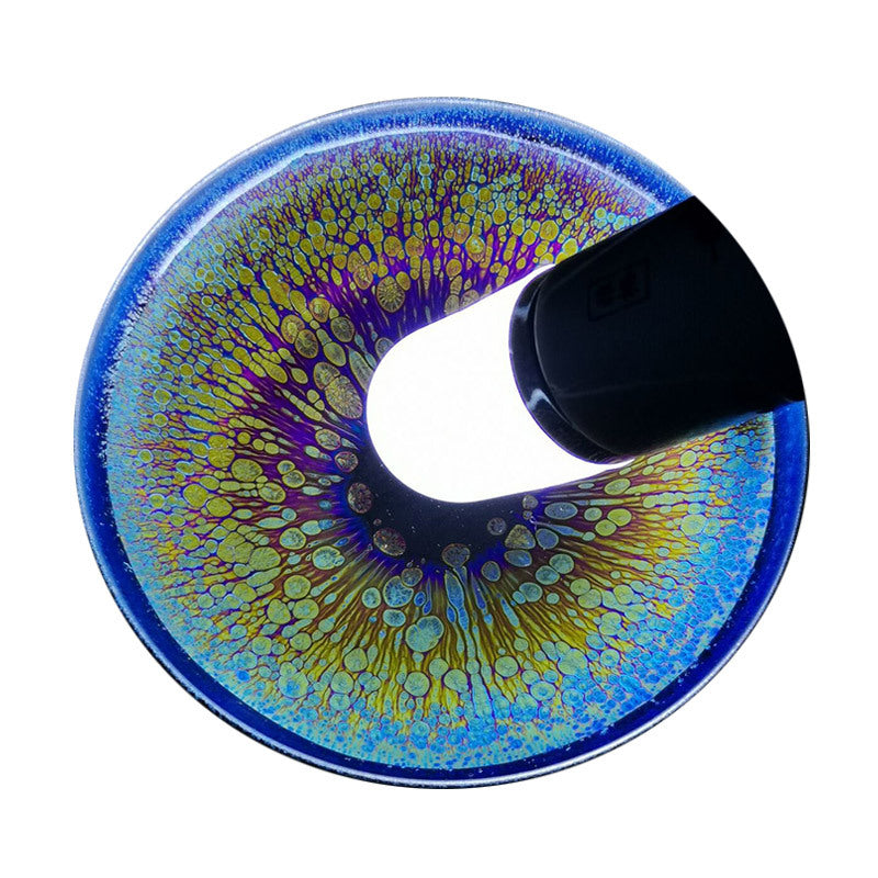 Porcelainess | Rainbow Yaobian Tenmoku Tea Cup