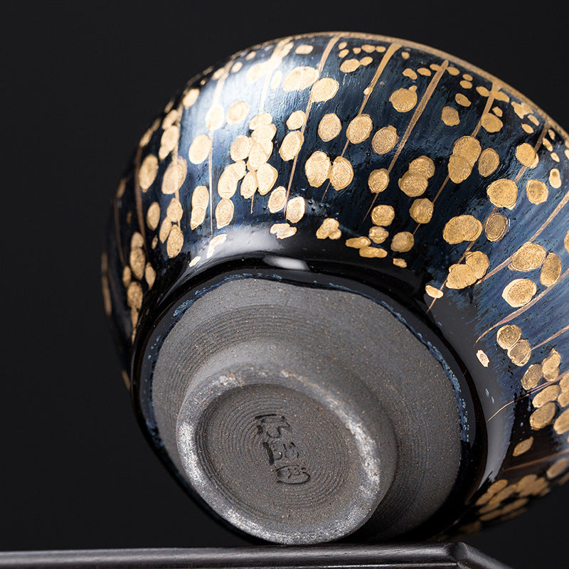 Porcelainess | Artisan Gilded Gourd Jian Zhan Cup