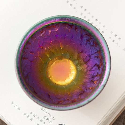 Temmoku Porcelainess | Iridescent Yao Bian Tenmoku Master Cup