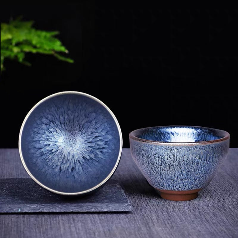 Artisan Dragon Scale Jian Zhan — Masterpiece Oil Spot Tenmoku Tea Cup