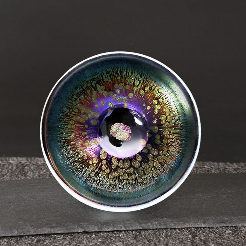 Porcelainess | Rainbow Yaobian Tenmoku Tea Cup