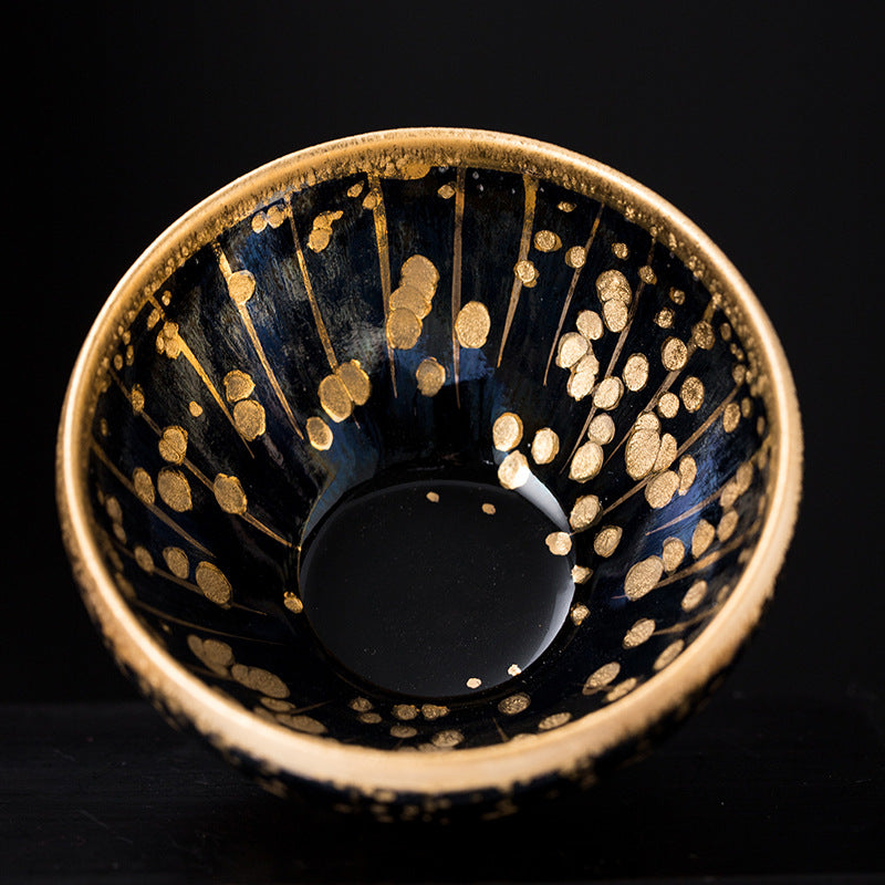 Porcelainess | Artisan Gilded Gourd Jian Zhan Cup
