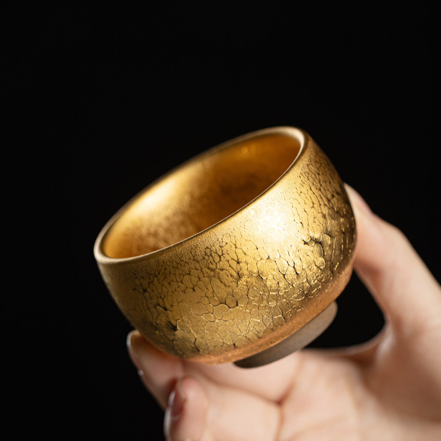 Temmku Porcelainess | Celestial Gilded Oil Spot Jianzhan Dhyana Master Cup